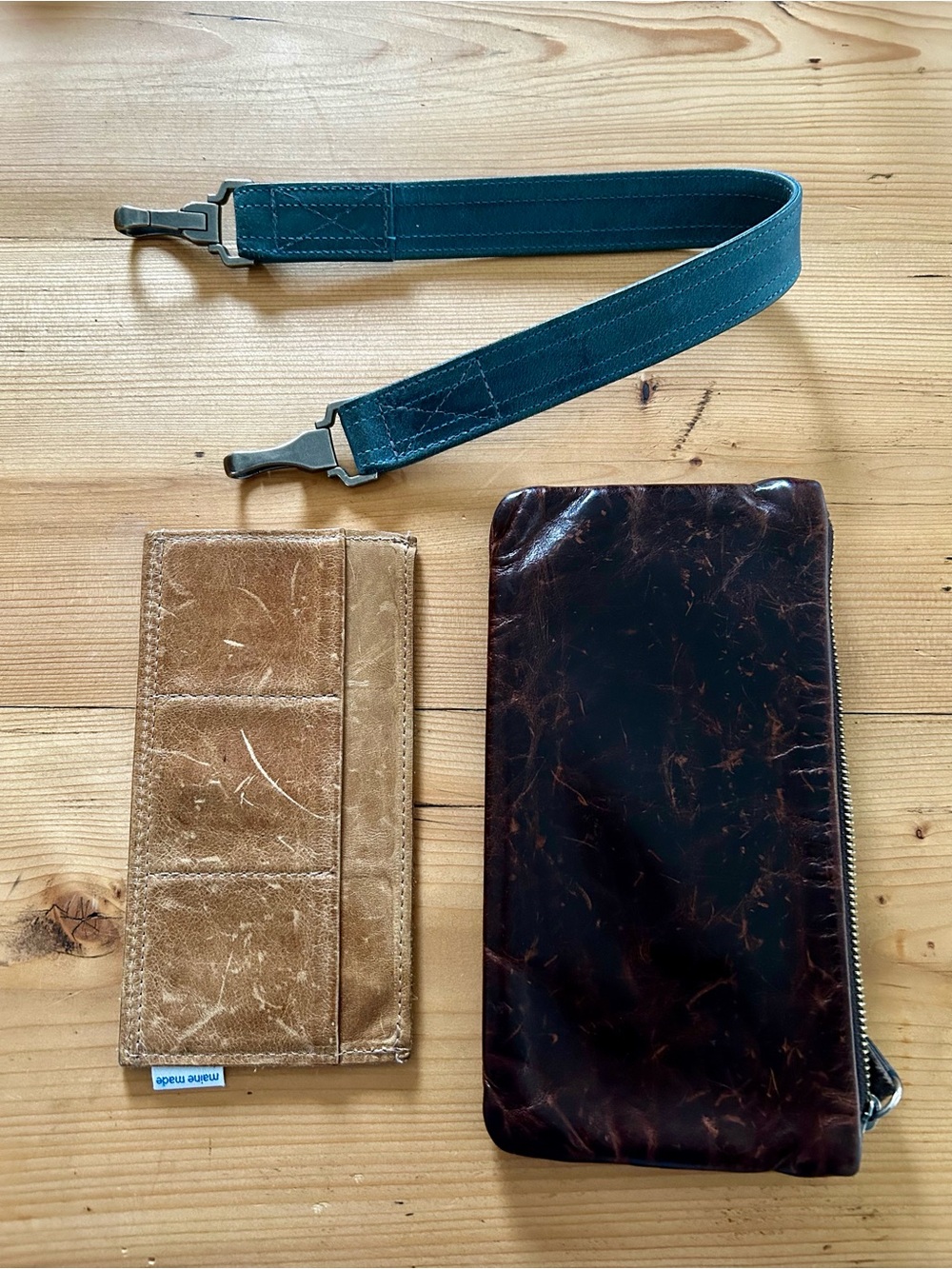 Rough & Tumble bundle - strap, clutch and card holder